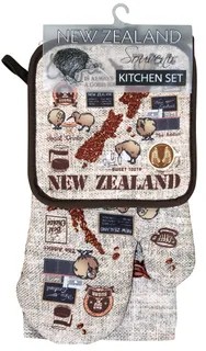 Kitchen set coffee kiwis
