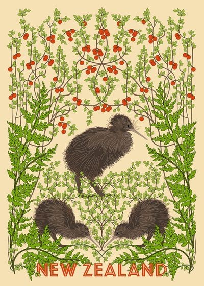 Tea Towel Kiwi