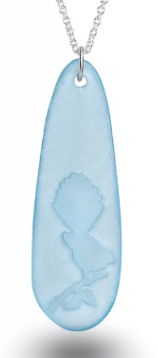 Glass Fantail Teardrop Pendant