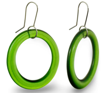 Glass Small Hoop Earrings