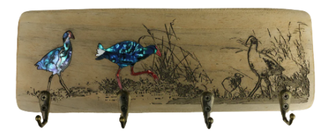 Pukeko Recylewood Keyholder