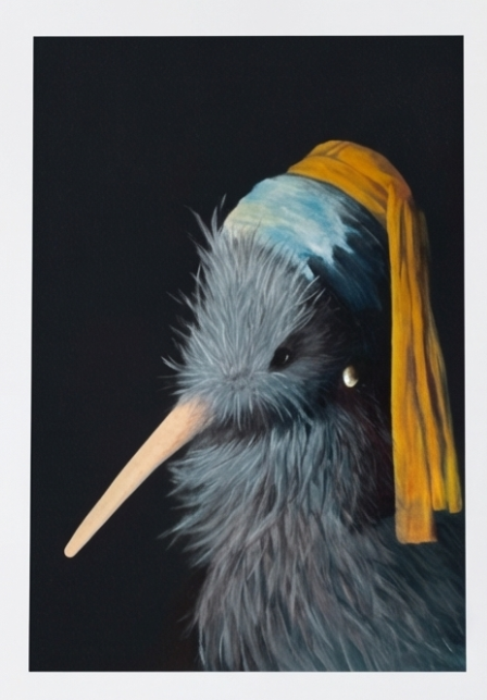 A5 Kiwi with Pearl Print - Unframed