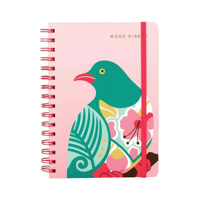 Notebook Designer Birds Wood Pidgeon