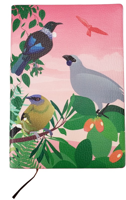 A5 Notebook Native Birds - Pink