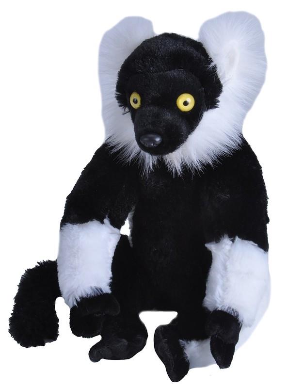 Black & White Ruffed Lemur 30cm