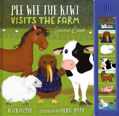 Pee Wee the Kiwi's Visits the Farm with free kiwi soft toy