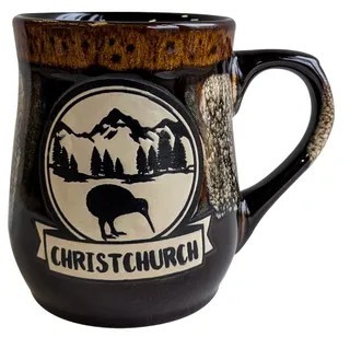 Reactive mug kiwi/mountains Christchurch