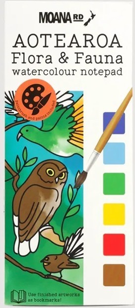 NZ Flora & Fauna watercolour notepad
